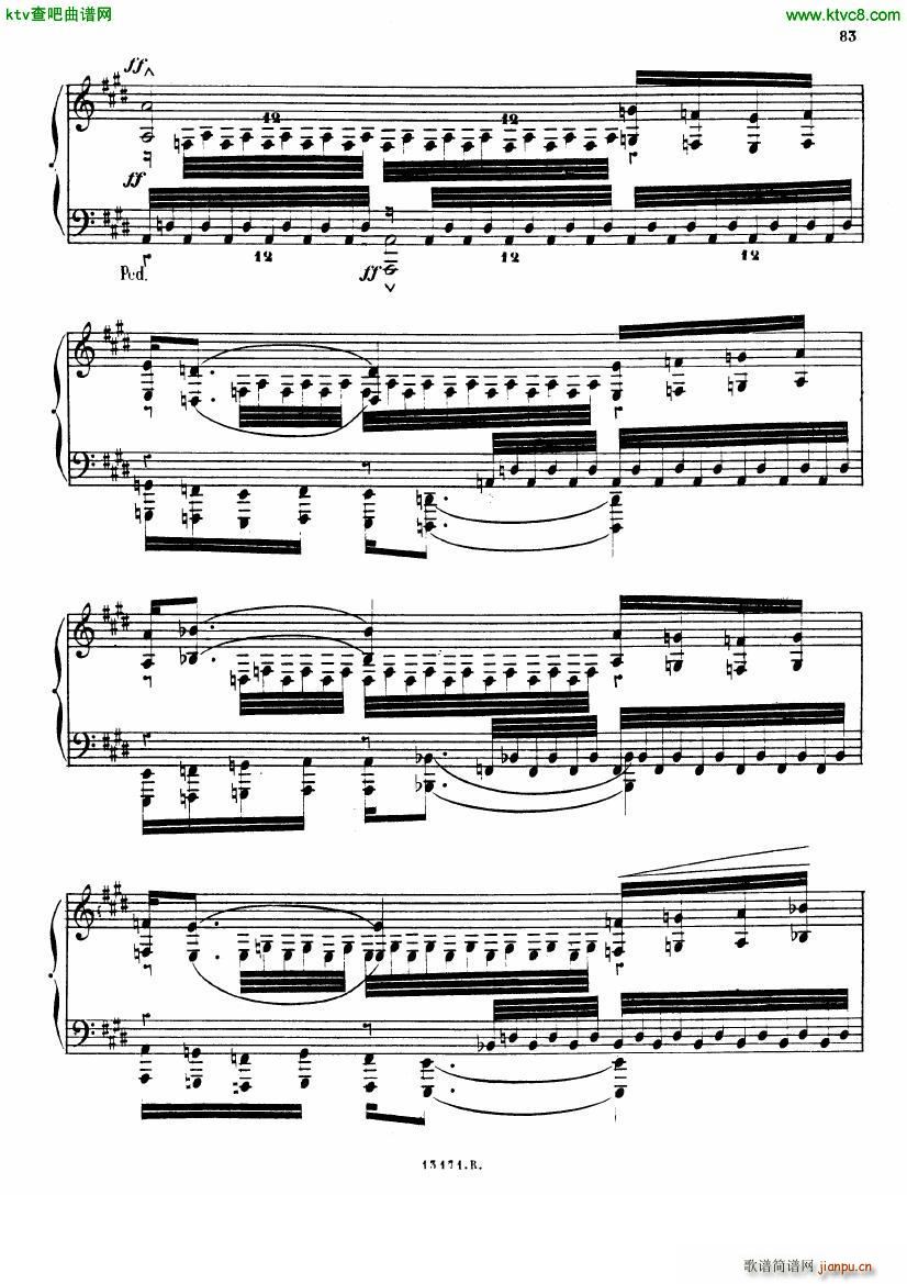 Alkan op 39 12 Etudes in Minor Keys no 9(钢琴谱)10