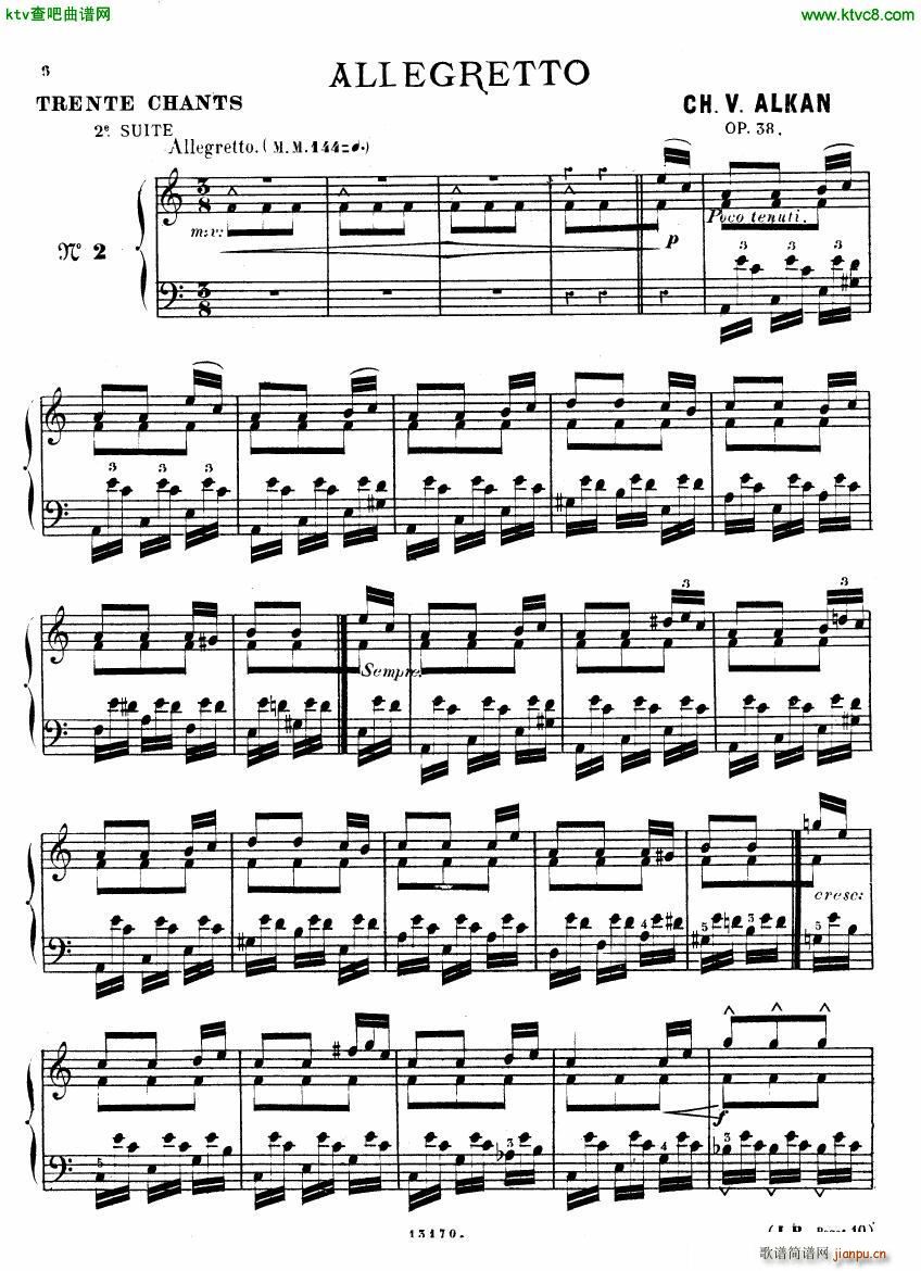 Alkan op 38b Deuxieme recueil de chants(钢琴谱)5