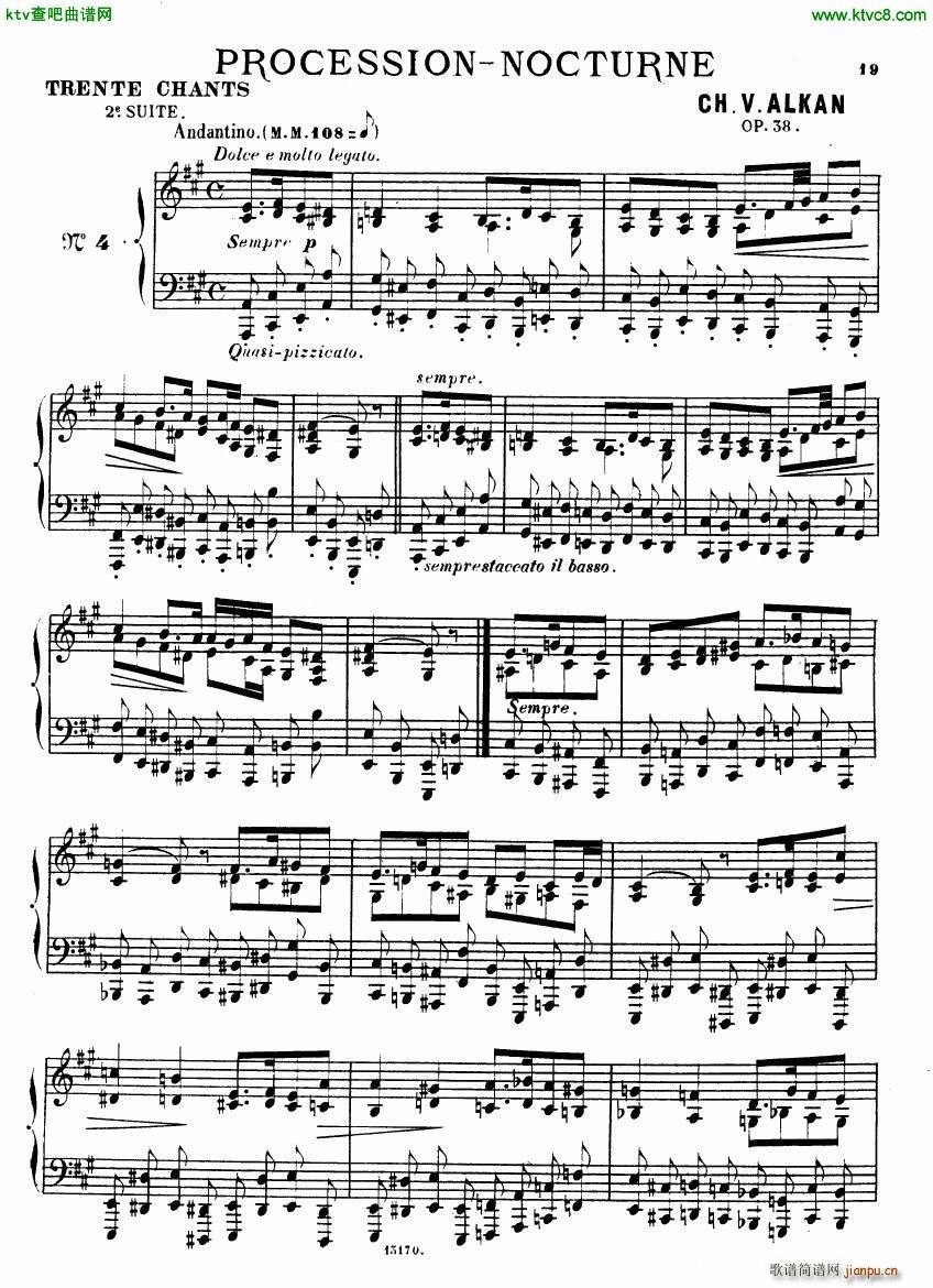 Alkan op 38b Deuxieme recueil de chants(钢琴谱)18