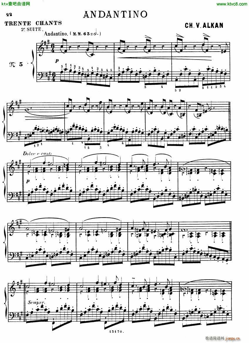 Alkan op 38b Deuxieme recueil de chants(钢琴谱)21