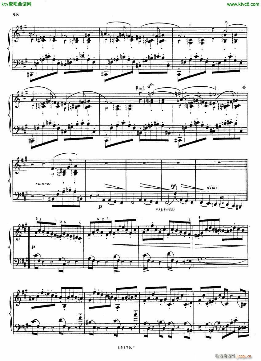 Alkan op 38b Deuxieme recueil de chants(钢琴谱)27