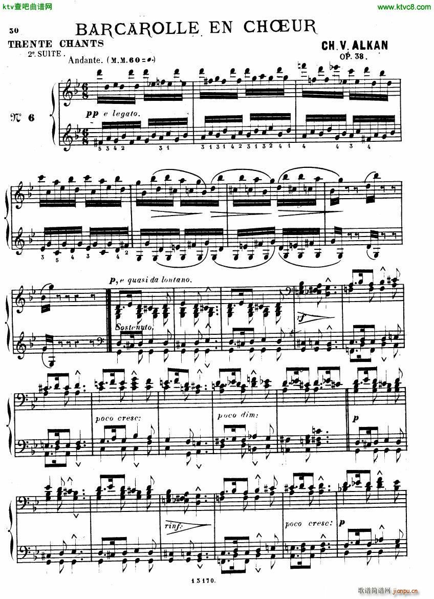 Alkan op 38b Deuxieme recueil de chants(钢琴谱)29