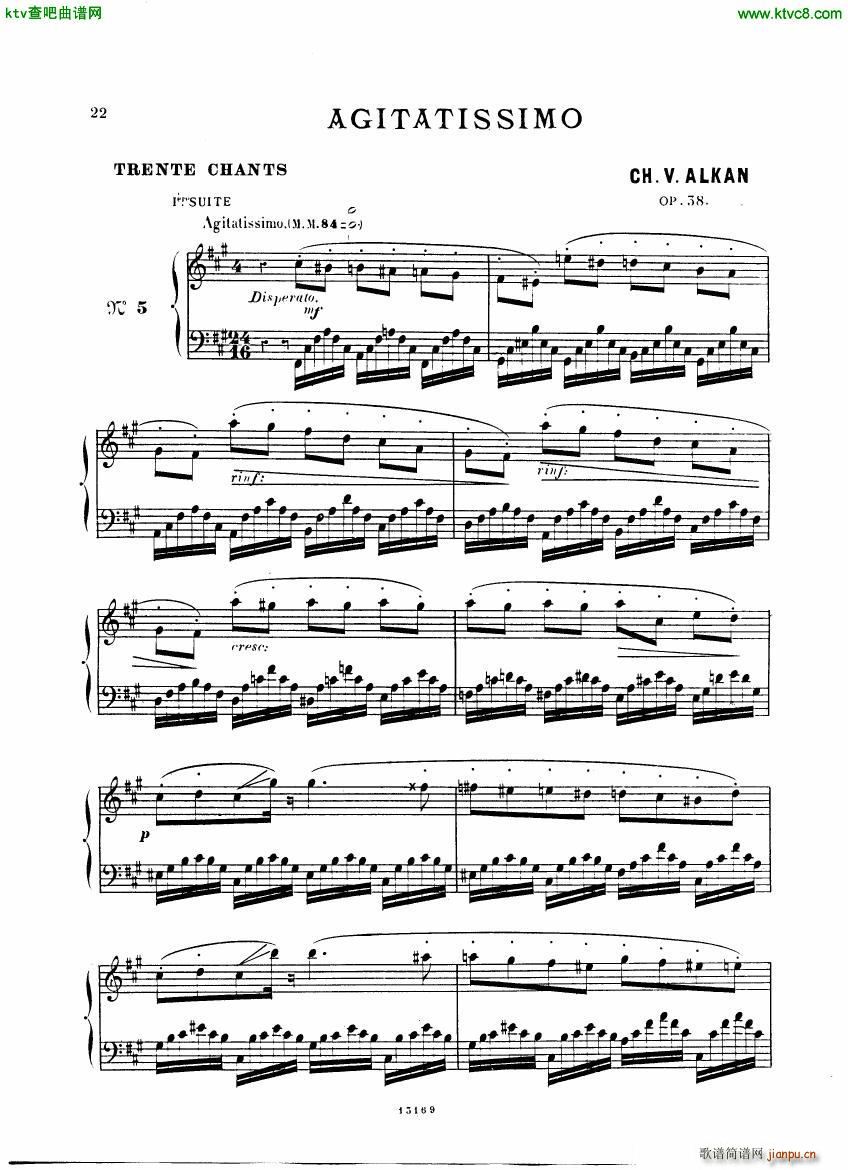 Alkan op 38 Trente Chants(钢琴谱)22