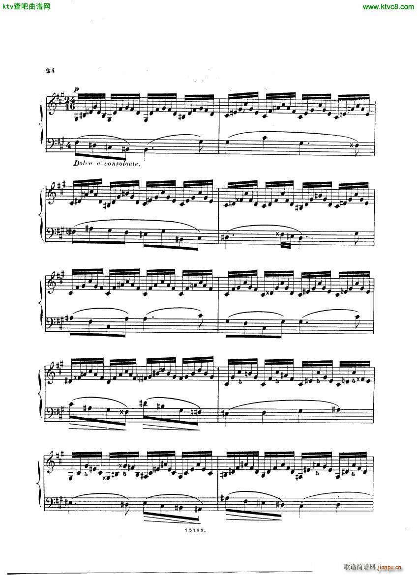 Alkan op 38 Trente Chants(钢琴谱)24