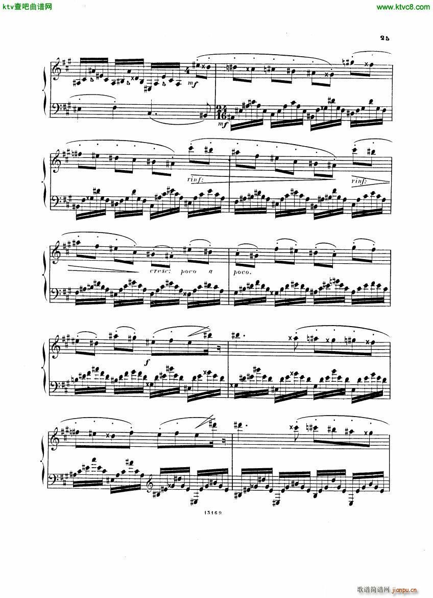 Alkan op 38 Trente Chants(钢琴谱)25