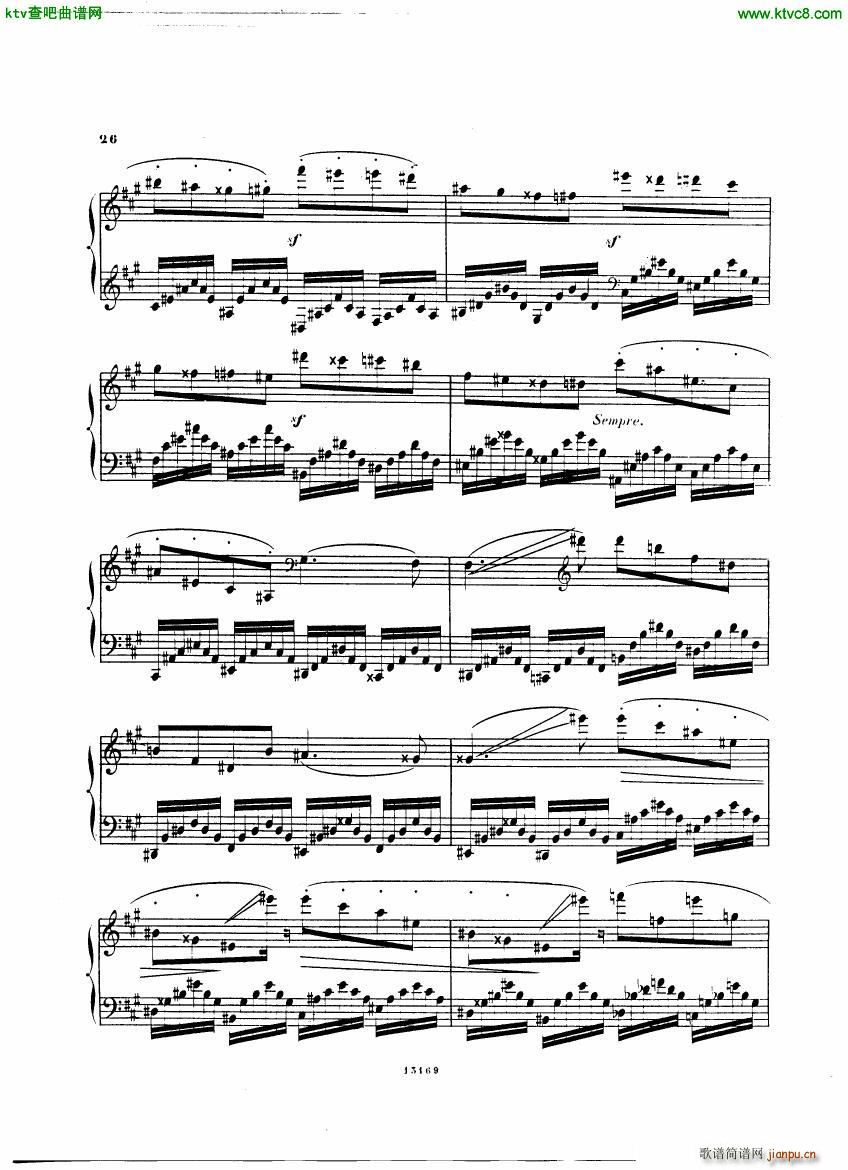 Alkan op 38 Trente Chants(钢琴谱)26