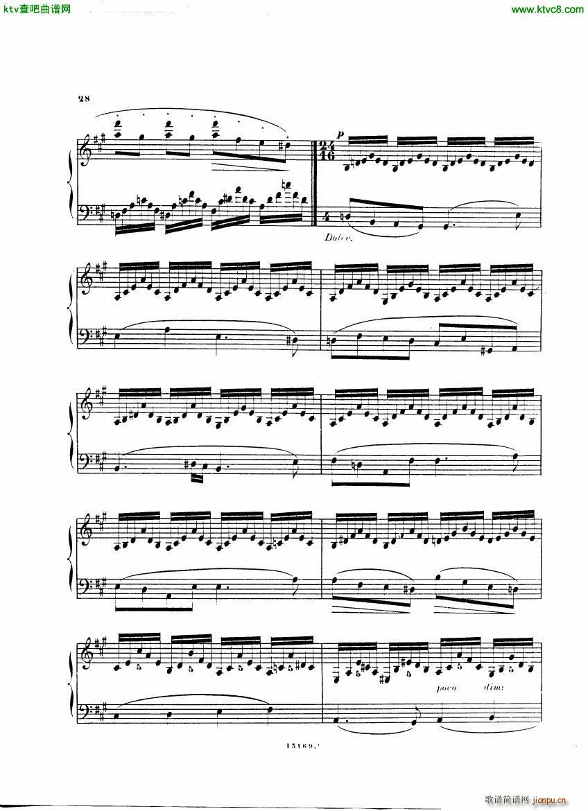 Alkan op 38 Trente Chants(钢琴谱)28