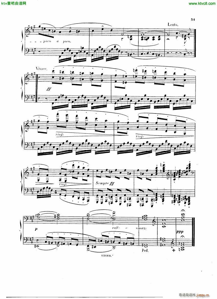 Alkan op 38 Trente Chants(钢琴谱)31