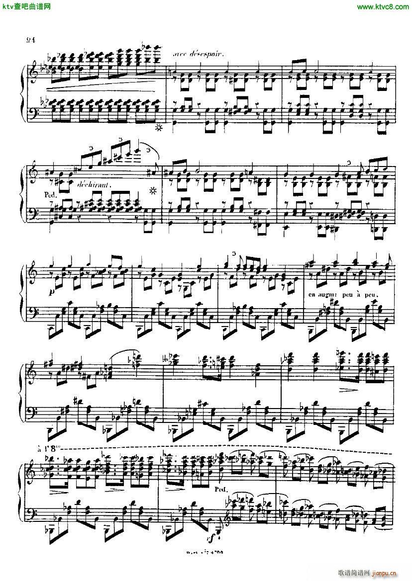 Alkan op 33 Grande Sonata part 1(钢琴谱)24