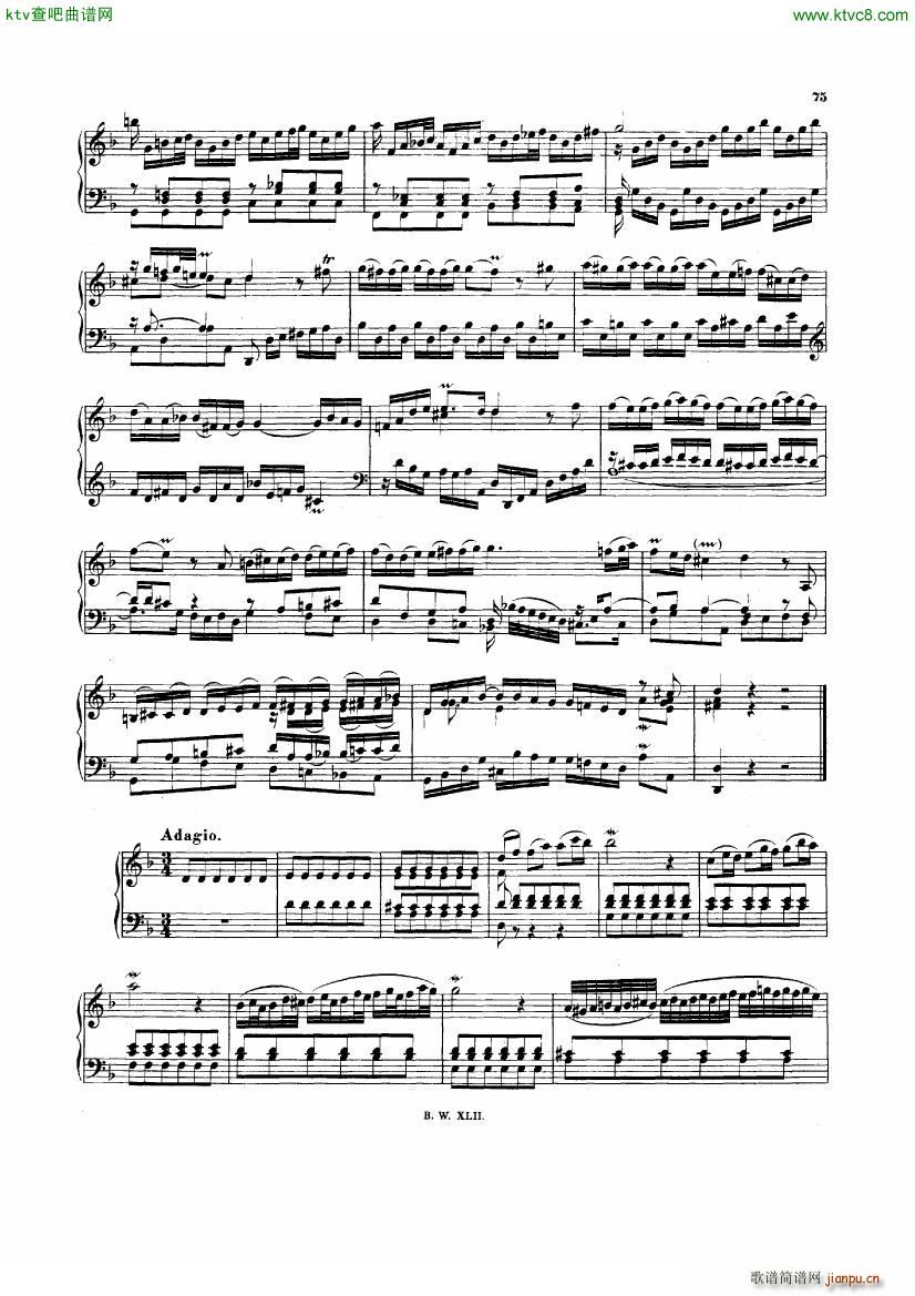 Bach JS BWV 974 Concerto in d after Marcello(钢琴谱)3