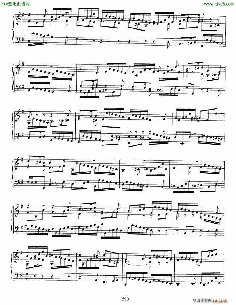 Bach JS BWV 916 Toccata in G(钢琴谱)6