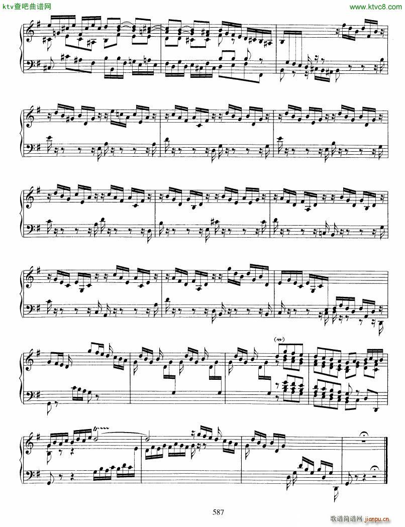 Bach JS BWV 916 Toccata in G(钢琴谱)3