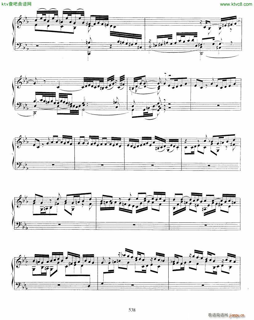 Bach JS BWV 911 Toccata in c(钢琴谱)3