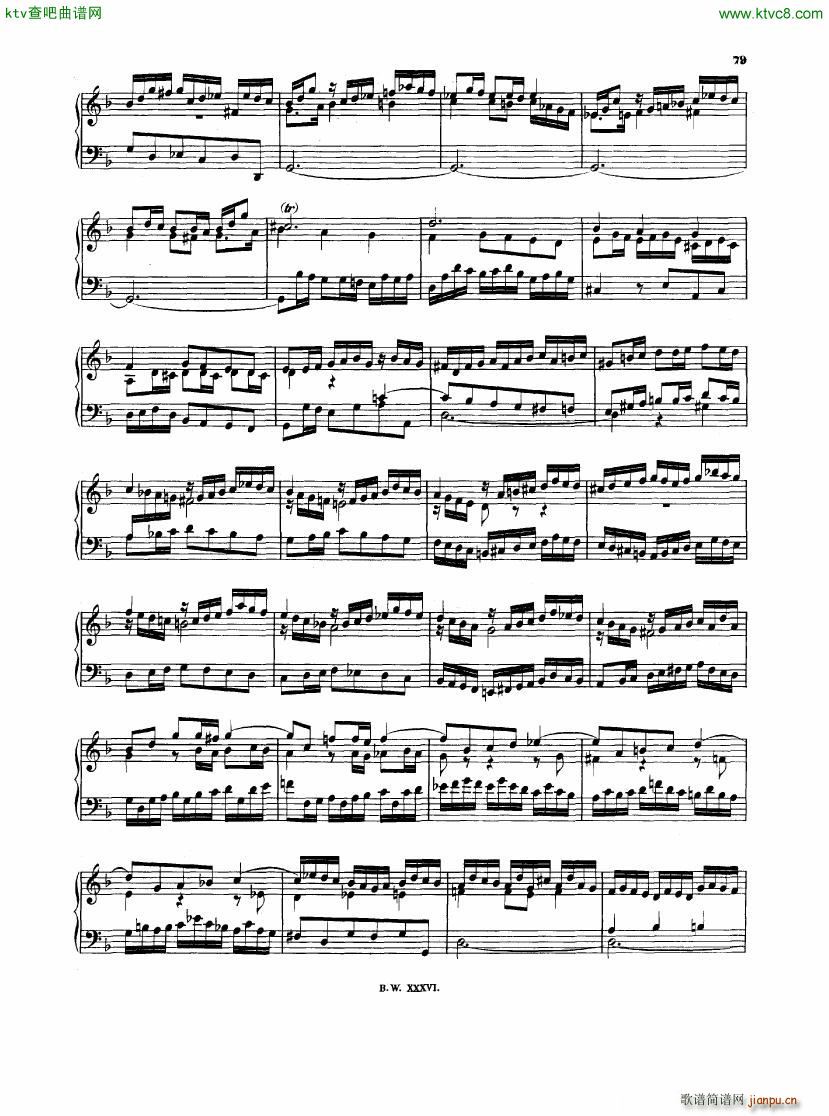 Bach JS BWV 903 Chromatische Fantasie Fuge(钢琴谱)9
