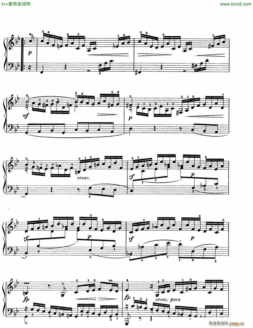Bach JS BWV 825 Partita no 1 in Bb(钢琴谱)5