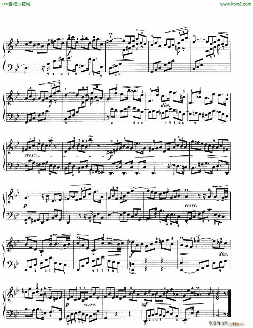 Bach JS BWV 825 Partita no 1 in Bb(钢琴谱)8