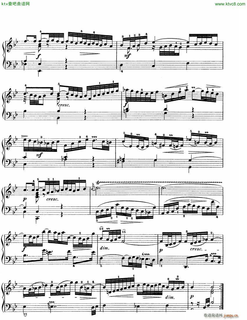 Bach JS BWV 825 Partita no 1 in Bb(钢琴谱)10
