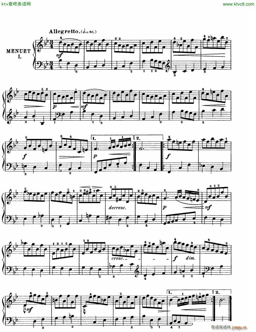 Bach JS BWV 825 Partita no 1 in Bb(钢琴谱)11