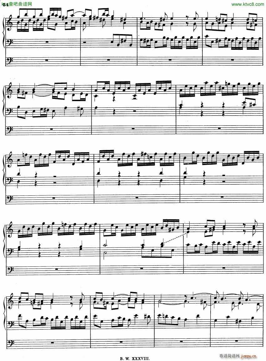 Bach JS BWV 561 Fantasia Fugue in Am(钢琴谱)7