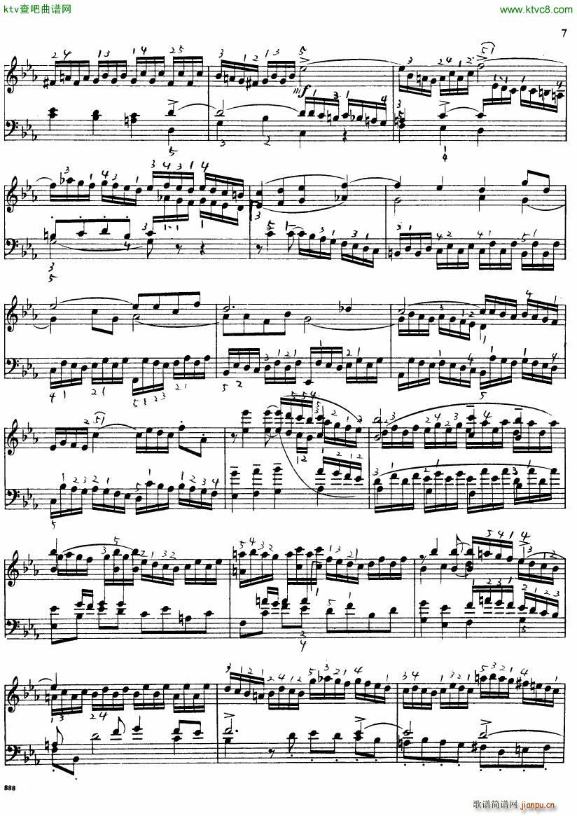 Bach JS BWV 552 Prelude and Fugue in Eb arr Busoni(钢琴谱)7
