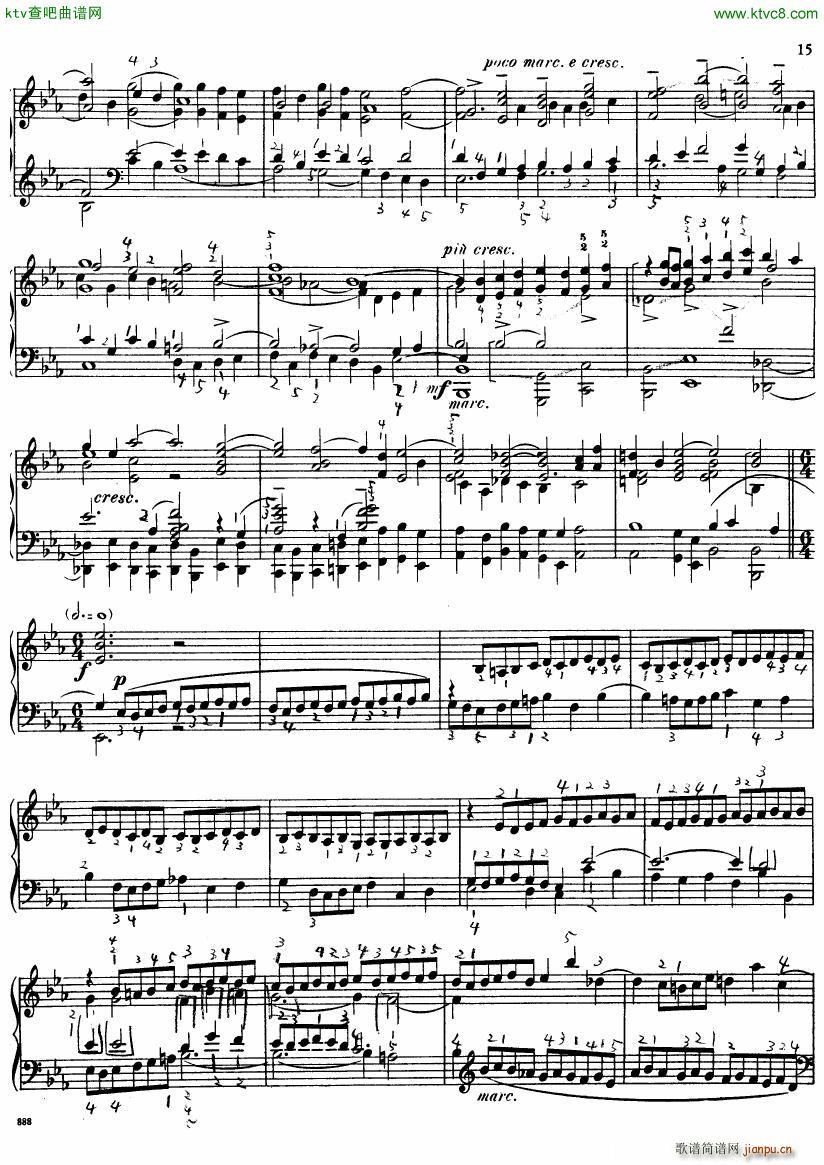 Bach JS BWV 552 Prelude and Fugue in Eb arr Busoni(钢琴谱)15