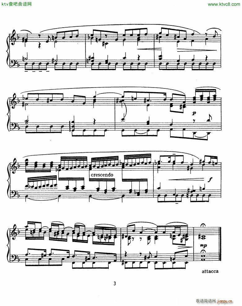 Bach JS BWV 155 Be Contented O My Soul arr Cohen(钢琴谱)3