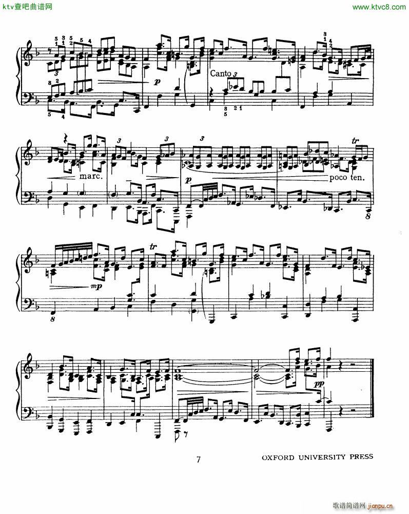 Bach JS BWV 155 Be Contented O My Soul arr Cohen(钢琴谱)7