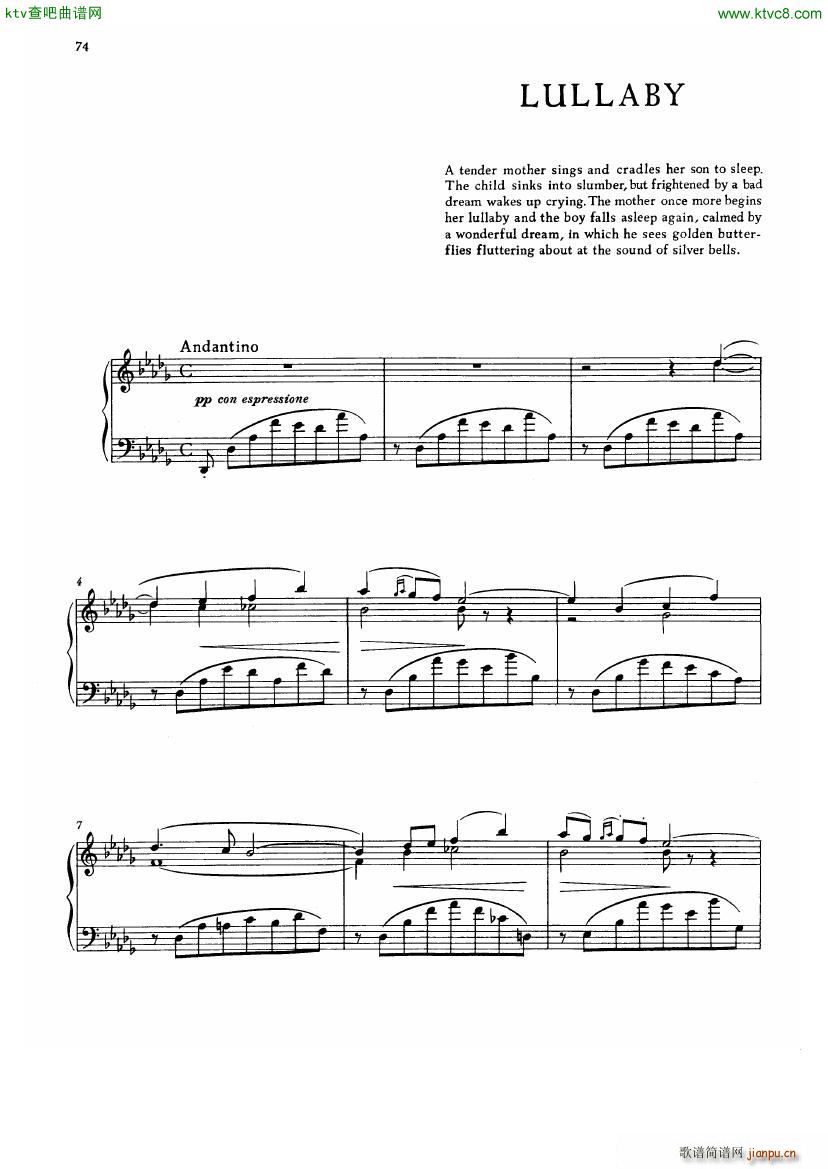 Balakirev Lullaby(钢琴谱)1