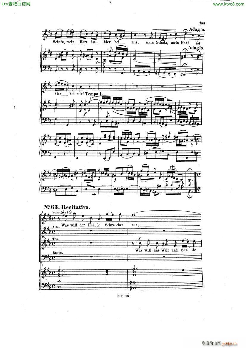 Bach JS BWV 248 Christmas Oratorio No 62 64(钢琴谱)6