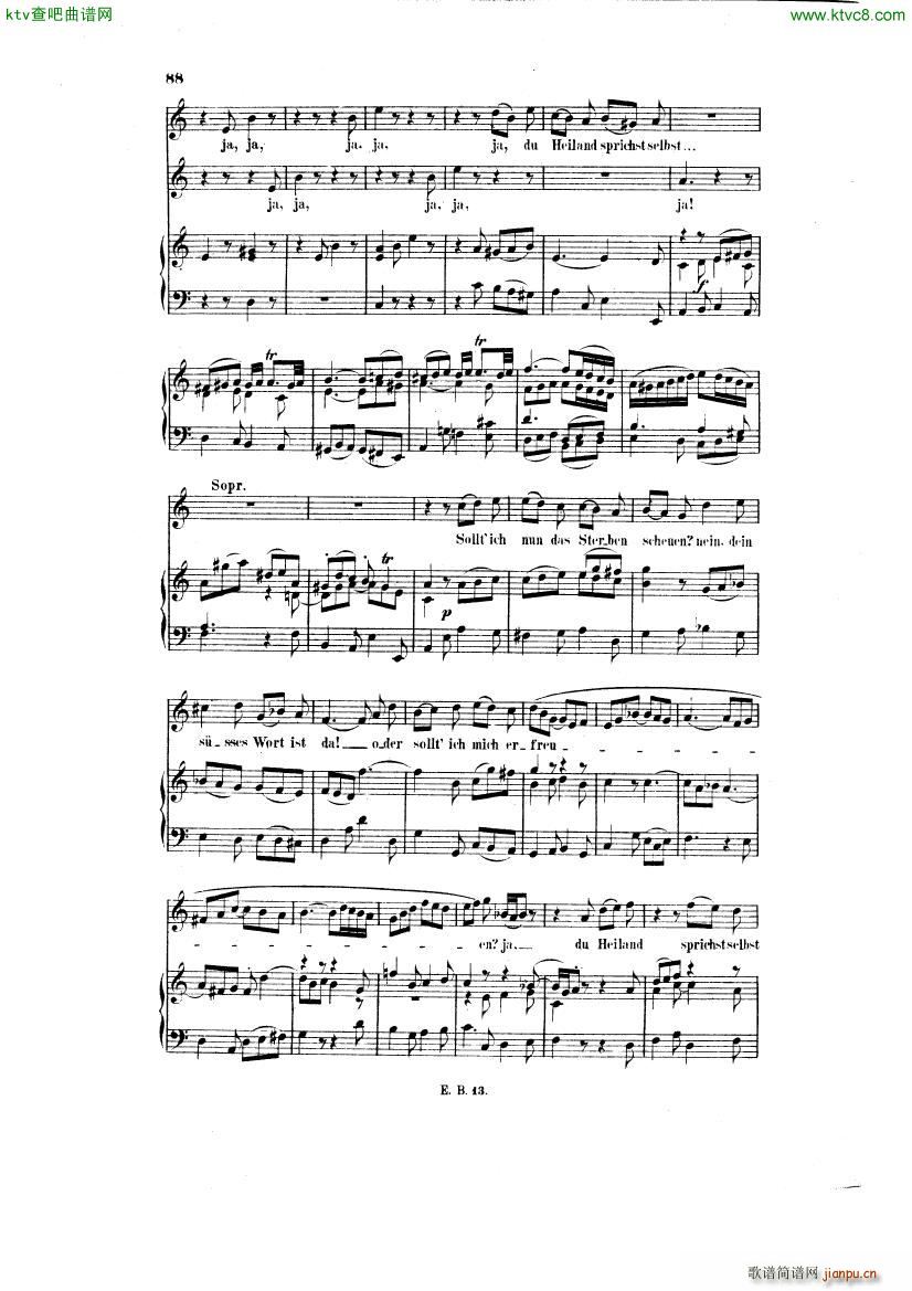 Bach JS BWV 248 Christmas Oratorio No 38 42(钢琴谱)6