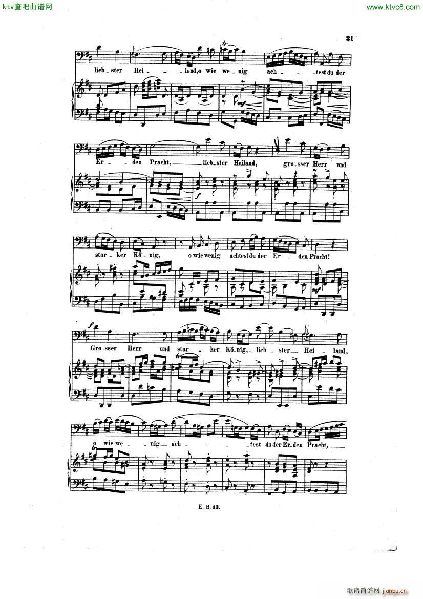 Bach JS BWV 248 Christmas Oratorio No 2 9(钢琴谱)5