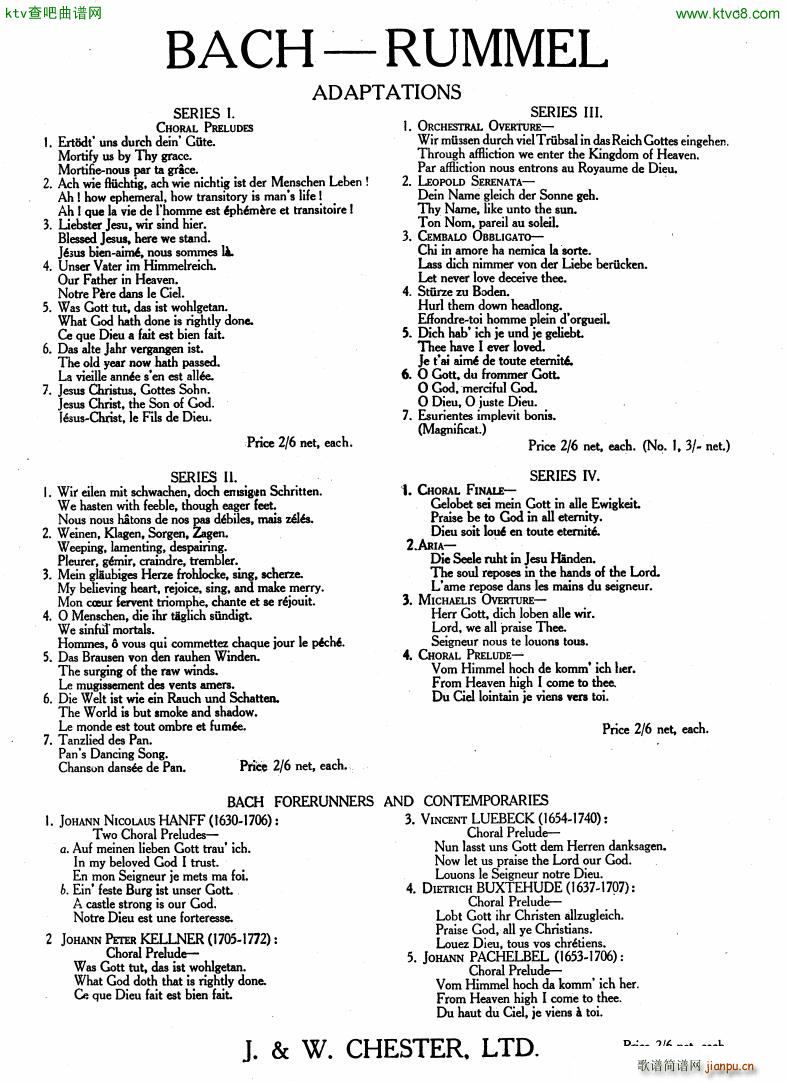 Bach Rummel Transcriptions(钢琴谱)1