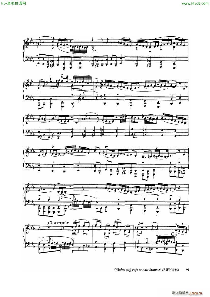 Bach Busoni Ten Chorale Preludes(钢琴谱)5