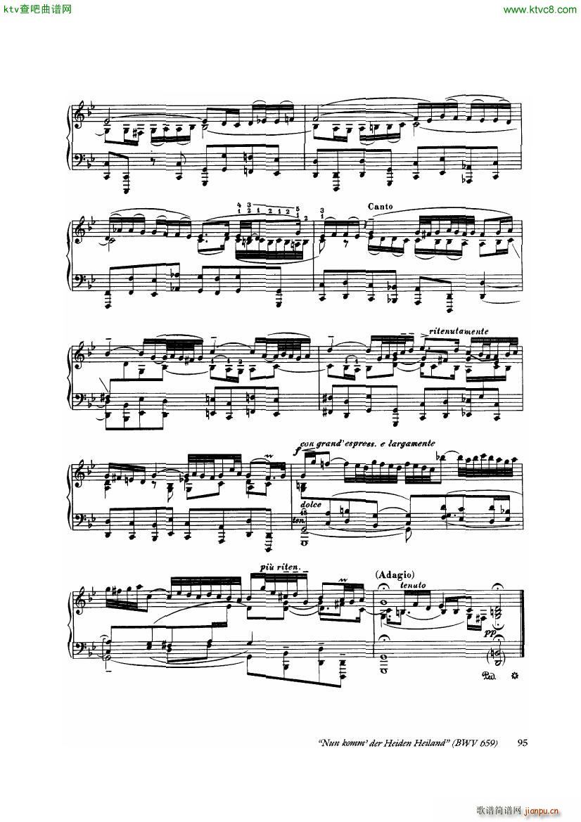 Bach Busoni Ten Chorale Preludes(钢琴谱)9