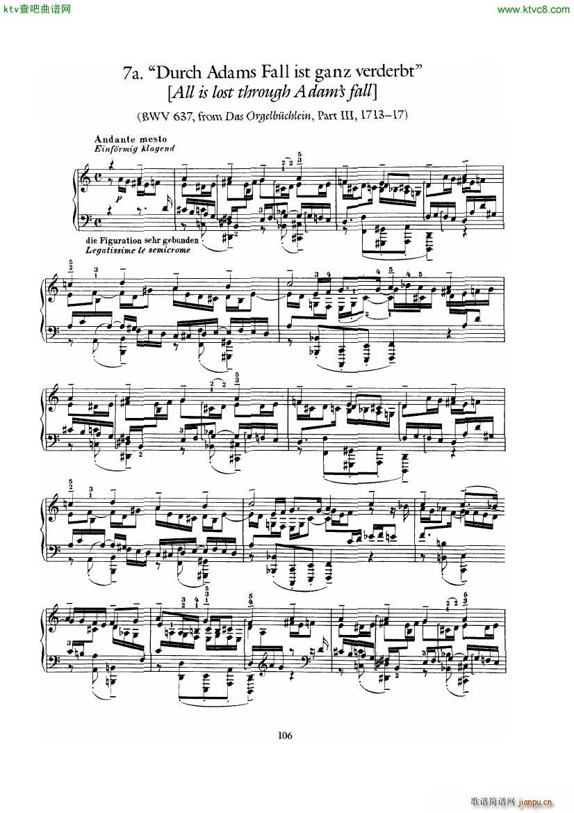 Bach Busoni Ten Chorale Preludes(钢琴谱)10