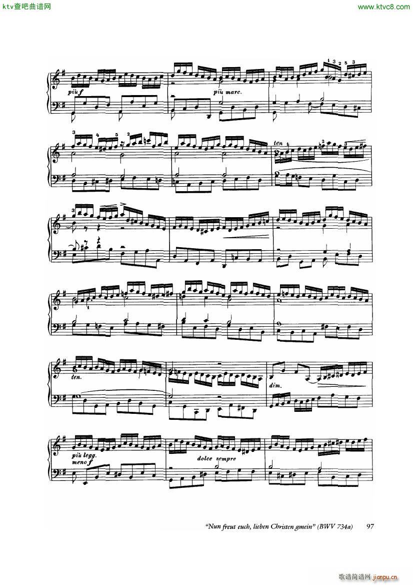 Bach Busoni Ten Chorale Preludes(钢琴谱)11