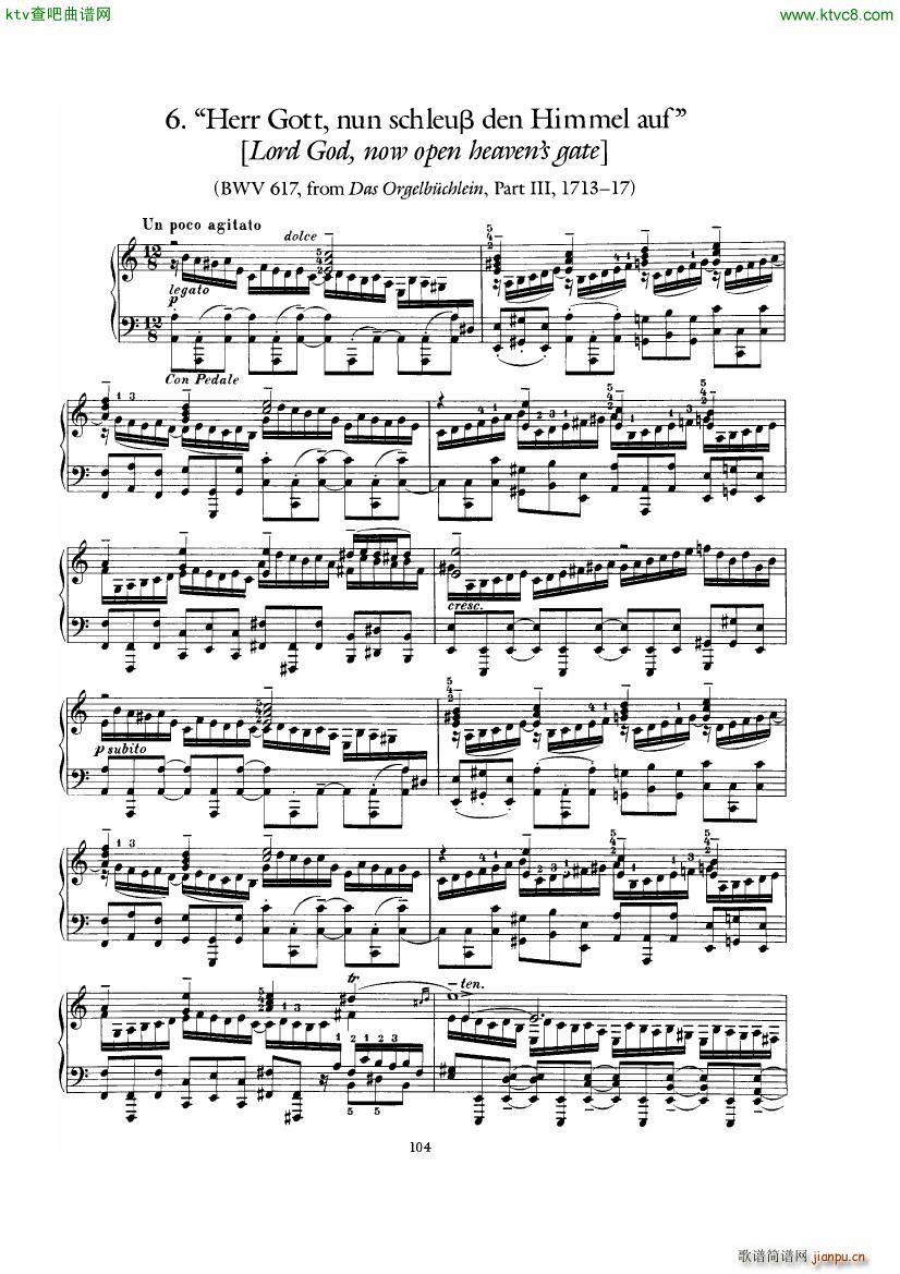 Bach Busoni Ten Chorale Preludes(钢琴谱)18