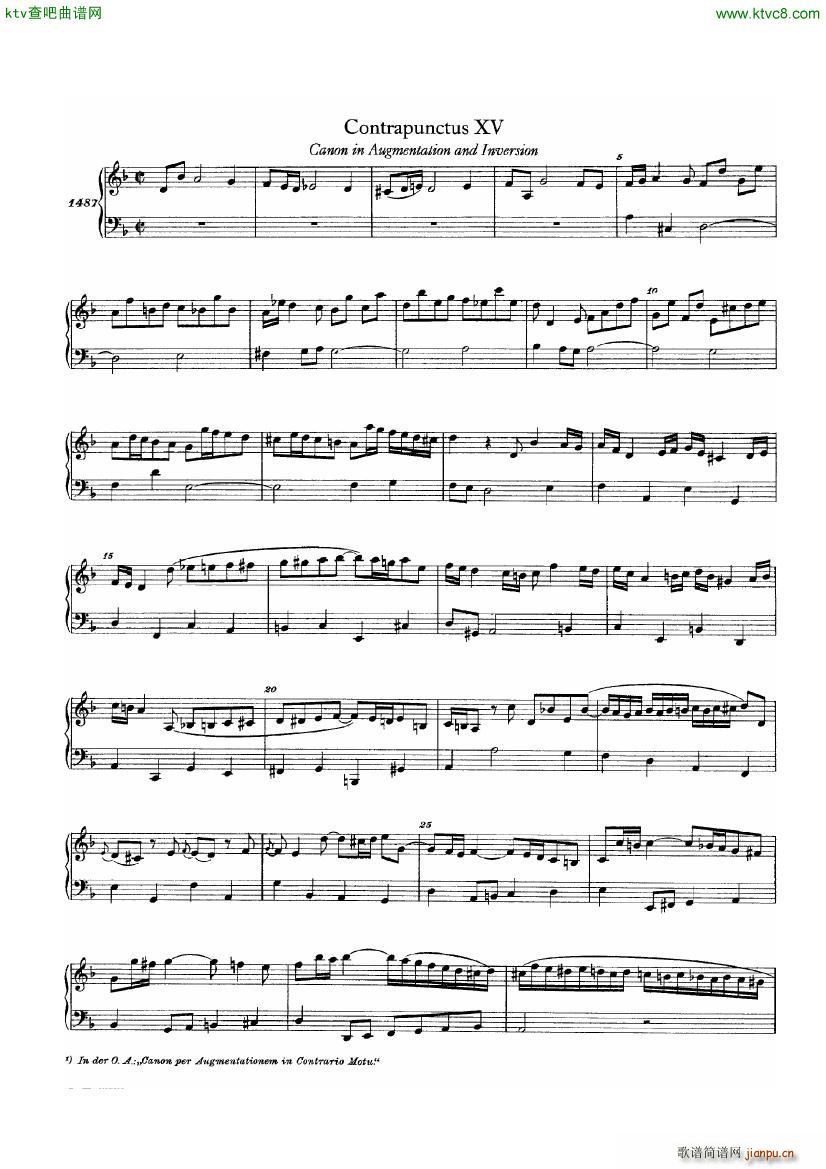Bach JS BWV 1080 Kunst der Fuge part 2(钢琴谱)20