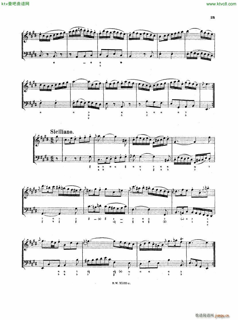 Bach JS BWV 1035 Flute Sonata in E(钢琴谱)5