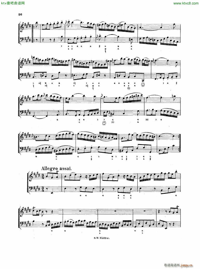 Bach JS BWV 1035 Flute Sonata in E(钢琴谱)6