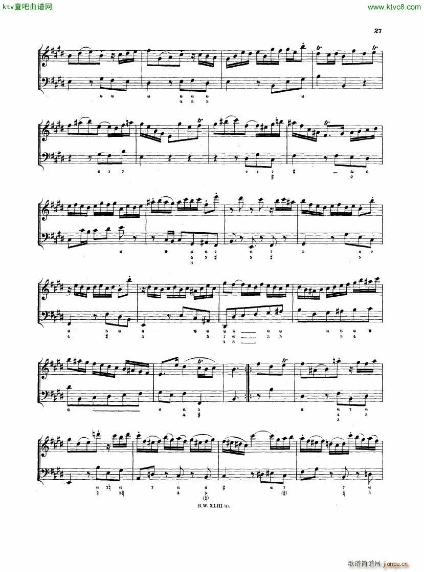 Bach JS BWV 1035 Flute Sonata in E(钢琴谱)7