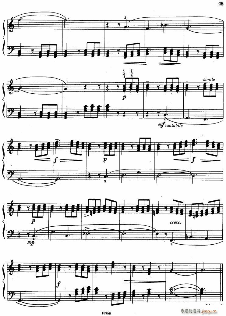 Bartok SZ 107 Mikrokosmos for Piano 67 96(钢琴谱)3