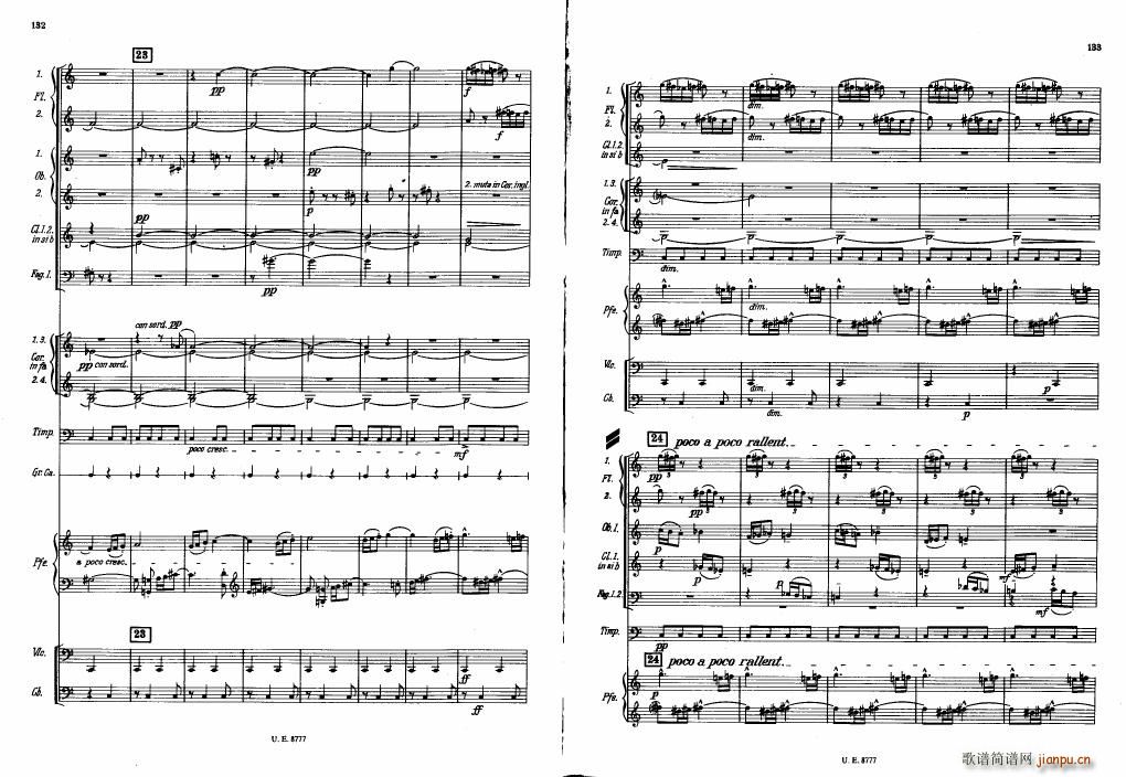 Bartok SZ 83 Piano Concerto No1 Full Score 二(钢琴谱)26