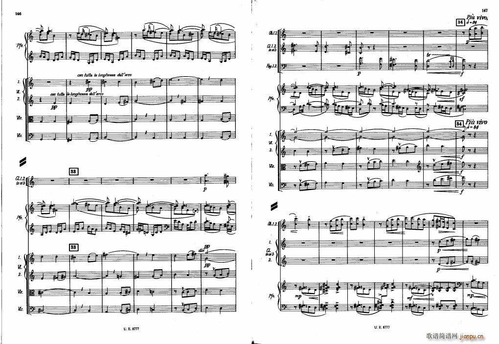 Bartok SZ 83 Piano Concerto No1 Full Score 二(钢琴谱)33