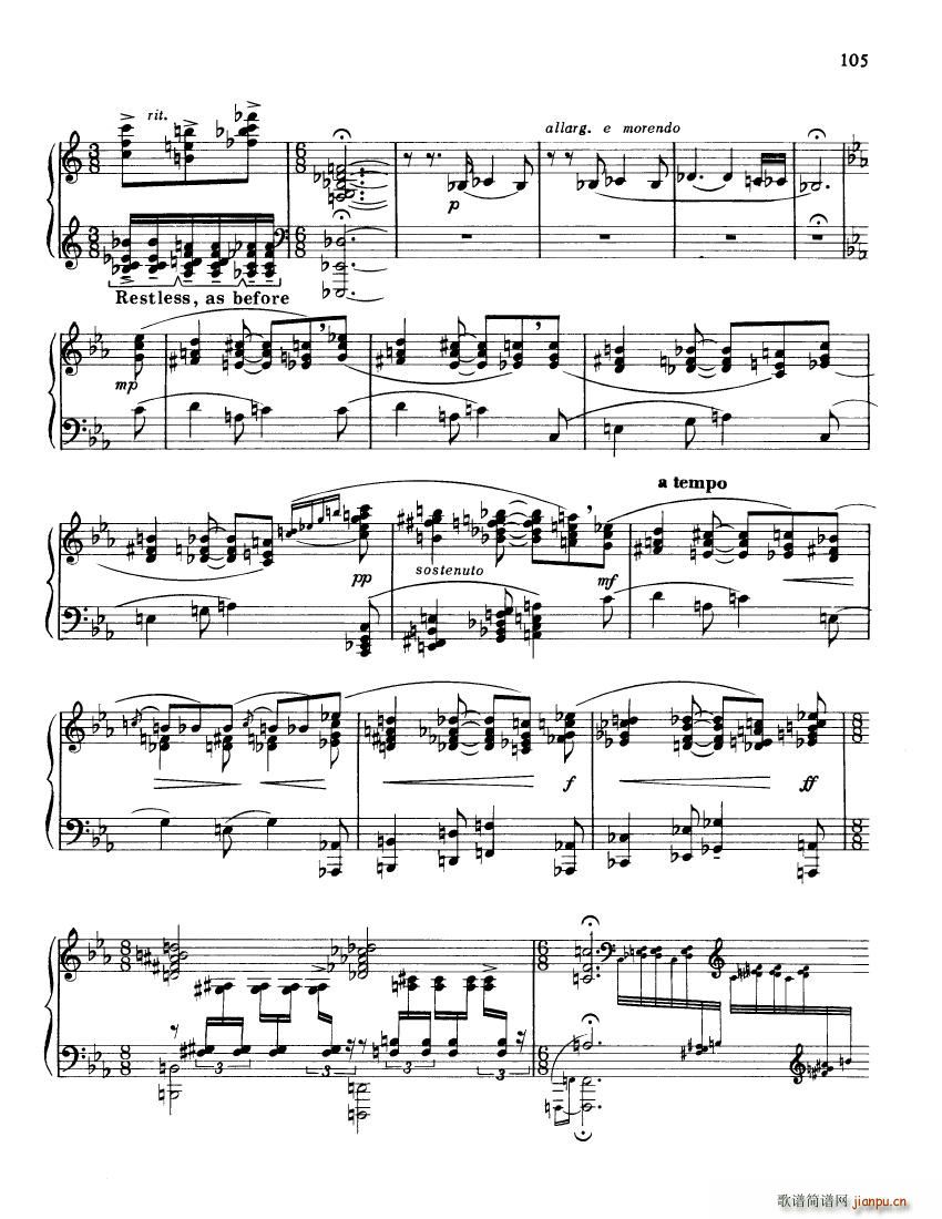 Barber op 46 Ballade(钢琴谱)5