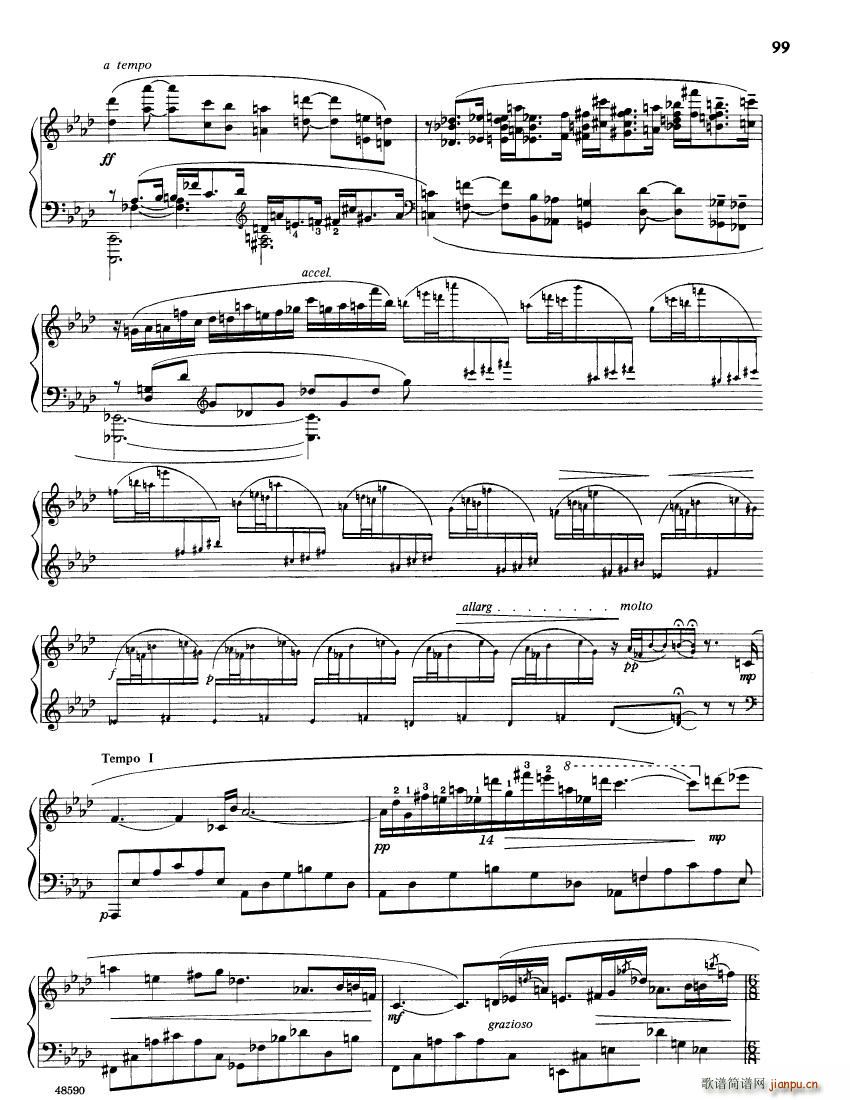 Barber op 33 Nocturne(钢琴谱)3