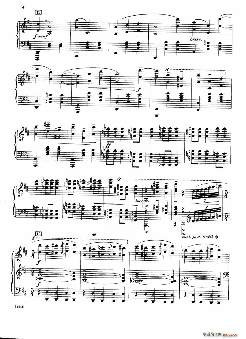 Barber op 28 Souvenirs piano solo(钢琴谱)8