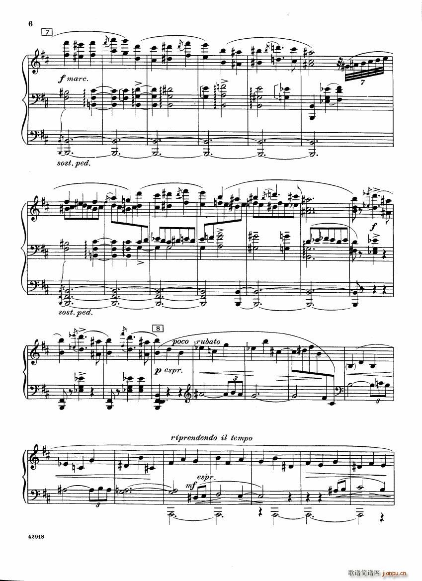 Barber op 28 Souvenirs piano solo(钢琴谱)6