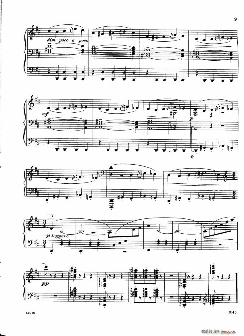 Barber op 28 Souvenirs piano solo(钢琴谱)9