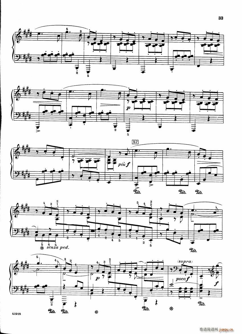 Barber op 28 Souvenirs piano solo(钢琴谱)33